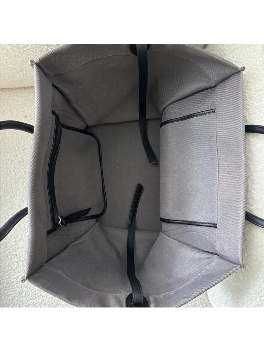 Celine Medium Phantom Tote in Taupe with Black Trim - Picture 6 of 6